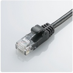 f●■★【未使用/未開封】エレコム Cat6準拠 LANケーブル  インターネットケーブル  Gigabit やわらかケーブル 5m  ELECOM LD-GPY/BK5の画像