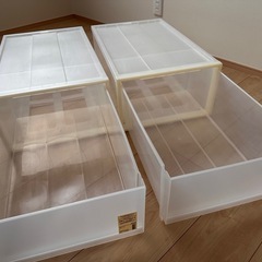 (取引中です)無印良品　ポリプロピレン　衣装ケース　2個セットの画像