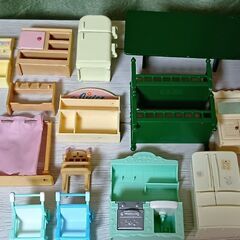 【ジャンク】シルバニアファミリー家と家具の画像