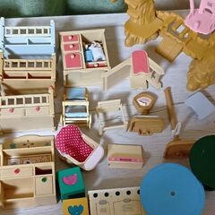 【ジャンク】シルバニアファミリー家と家具の画像