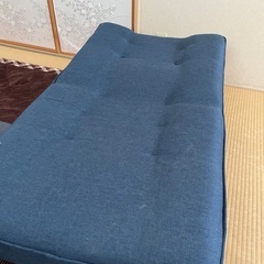 ソファ　1人用　ブルーの画像