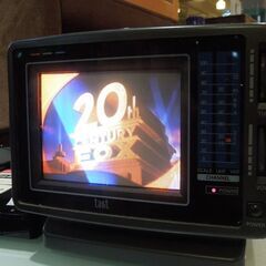 昭和レトロ 兼松家電 tant. 5インチ ポータブル カラーテレビ TVC-555 ブラウン管 通電確認済 オブジェ TV 札幌市 新道東店の画像