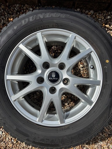 ダンロップ　スタッドレス　DUNLOP WINTER MAXX WM02  195/65R15/91Q　