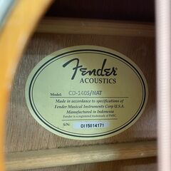 フェンダー アコースティックギター の画像