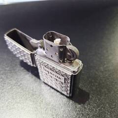 【愛品館 市原店】19SSDiamondPlateZippoダイヤモンドプレートジッポライター シルバーの画像