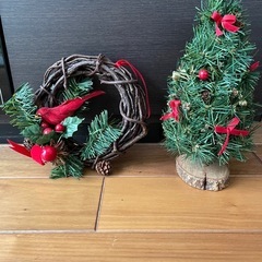 クリスマス飾り、置物、３点セットの画像