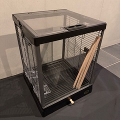 インコ ケージ　ミニマルランド バードパレス クリアスクリーン 40BKの画像