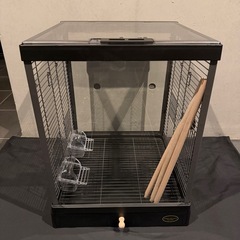 インコ ケージ　ミニマルランド バードパレス クリアスクリーン 40BKの画像
