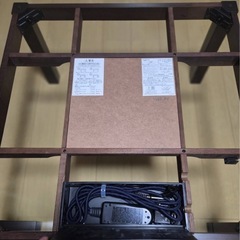 こたつ　リバーシブル　ブラウン　ホワイト　収納　コンパクトの画像