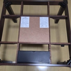 こたつ　リバーシブル　ブラウン　ホワイト　収納　コンパクトの画像