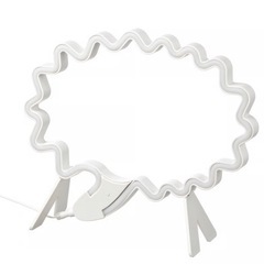 IKEA SNÖDJUP スノーユープ LEDデコレーション照明, スピーチバブル ホワイト/マルチカラー の画像