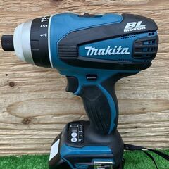 【SIW】makita マキタ TP141DRGX 18V充電式4モードインパクトドライバ バッテリー2個(充電回数2回)、充電器付き【中古動作品】の画像