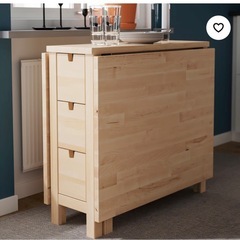 IKEA 
NORDEN ノールデン ゲートレッグテーブル, バーチの画像