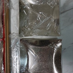 【新品未使用】木箱入り　銘々皿　銀串　銀仕上げ　セットの画像