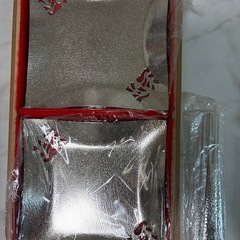 【新品未使用】木箱入り　銘々皿　銀串　銀仕上げ　セットの画像
