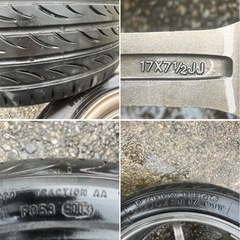 カルディナ（レガシー）BLACK RACING ホイールセット　　の画像