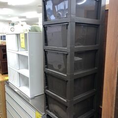 ジャングルジャングル石津店】5段プラケース　収納ケース　ブラウン　堺市 堺区 西区 石津の画像