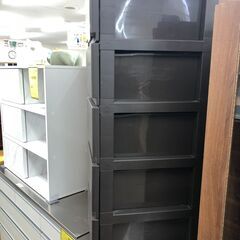 ジャングルジャングル石津店】5段プラケース　収納ケース　ブラウン　堺市 堺区 西区 石津の画像