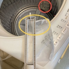 洗濯機/SHARP2010年製/カビのつかないステンレス穴なし洗濯槽の画像