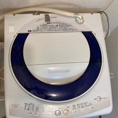 洗濯機/SHARP2010年製/カビのつかないステンレス穴なし洗濯槽の画像