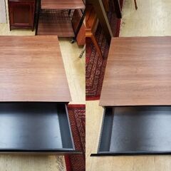 MK マエダ CUBO クボ リビングテーブル 両面引出し ブラウン 木目 センターテーブル 参考価格68800円■幅80㎝×奥行80㎝×高さ30㎝■近隣配送無料 買取帝国 朝霞店の画像