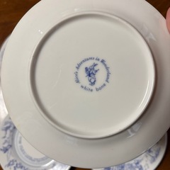 不思議の国のアリス　アリス・イン・ワンダーランド ディズニー　ホワイトボーン皿4枚セット　の画像