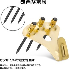壁掛けフック　釘付き 安全荷重34kg 多機能フック 石膏ボード 壁傷付けないの画像