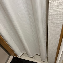 間仕切りカーテン レース突っ張り棒カーテン ハトメ仕様の画像