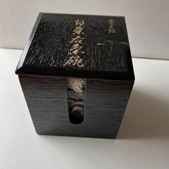 たち吉　エメラルドグリーンの湯のみ5客　交趾焼・漆箱付きの画像