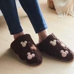 新品 足首まであったかな脱ぎ履きしやすいもこもこ ボア スリッパの画像
