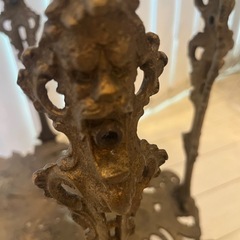 アンティーク猫脚サイドテーブルの画像