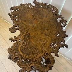 アンティーク猫脚サイドテーブルの画像