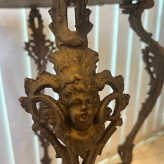 アンティーク猫脚サイドテーブルの画像