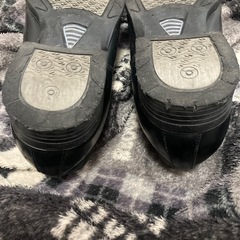 シューズ　ブラック就活向けの画像