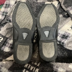 シューズ　ブラック就活向けの画像