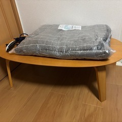 【美品】無印良品　楕円形こたつ　こたつ布団セットの画像