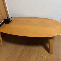 【美品】無印良品　楕円形こたつ　こたつ布団セットの画像