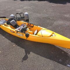 足漕ぎカヤックHobbyレボリューション11付属品付きの画像