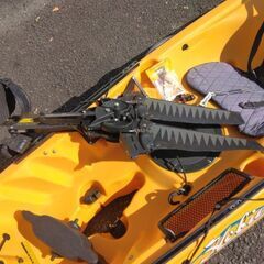 足漕ぎカヤックHobbyレボリューション11付属品付きの画像