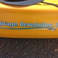 足漕ぎカヤックHobbyレボリューション11付属品付きの画像