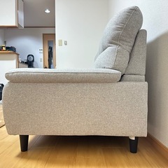 3人掛けソファ 布張りタイプ【使用歴1年半】の画像