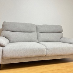 3人掛けソファ 布張りタイプ【使用歴1年半】の画像