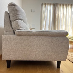 3人掛けソファ 布張りタイプ【使用歴1年半】の画像