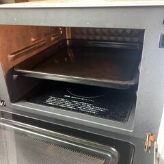 オーブンレンジ（オーブン用 皿付き）山善 YAMAZEN 2018年製 動作品 YRJ-F180Vの画像