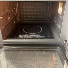 オーブンレンジ（オーブン用 皿付き）山善 YAMAZEN 2018年製 動作品 YRJ-F180Vの画像