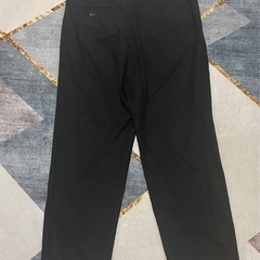【条件あり無料】　UNIQLO メンズ　パンツ　Mタックワイドパンツ　M　秋冬　黒　　の画像