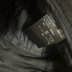 【条件あり無料】　UNIQLO メンズ　パンツ　Mタックワイドパンツ　M　秋冬　黒　　の画像