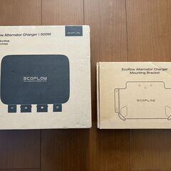★新品未使用！エコフロー EcoFlow 500W Alternator Charger オルタネーターチャージャー＆EcoFlow Alternator Charger 壁面用マウントの画像