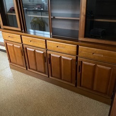 ※急ぎ！！ 木材 収納食器棚の画像