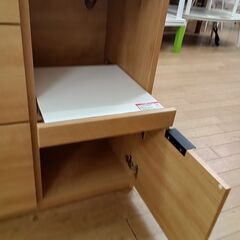 ★リユースのサカイつくば店★TK7208 ニトリ レンジ台 ナチュラル H85×D41×W120 クリーニング済みの画像